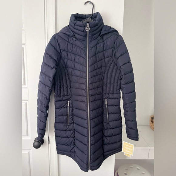 Michael Kors Long Puffer Jacket - Picture 1 of 5